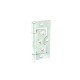 75mm ZP Cupboard Flush Hinges (Pair)