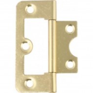 60mm Bronzed Flush Hinges (Pair)