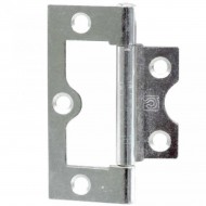 60mm BZP Flush Hinges (Pair)