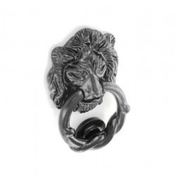 150mm Antique Black Lion Head Door Knocker