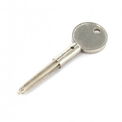 Nickel Plated Security Door Bolt Key