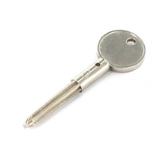Nickel Plated Security Door Bolt Key