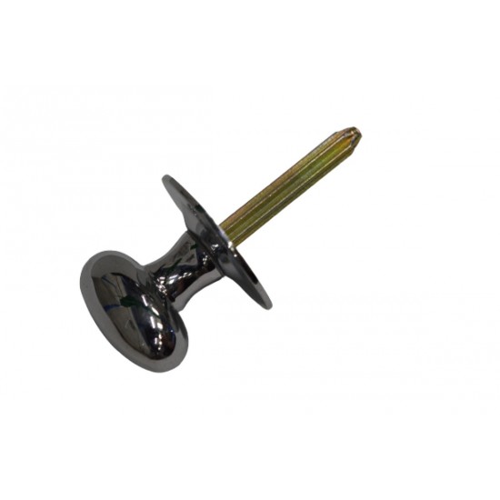 Carlisle Brass Polished Chrome Oval Thumbturn and Coin Release