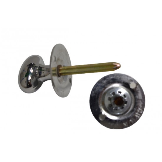 Carlisle Brass Polished Chrome Oval Thumbturn and Coin Release