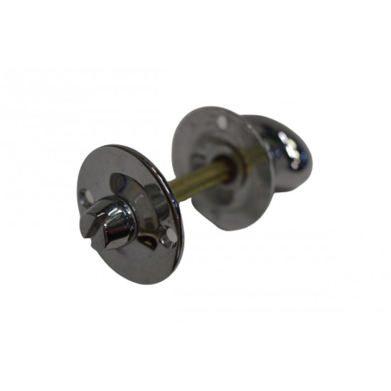 Carlisle Brass Polished Chrome Oval Thumbturn and Coin Release