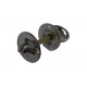 Carlisle Brass Polished Chrome Oval Thumbturn and Coin Release