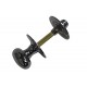 Carlisle Brass Polished Chrome Oval Thumbturn and Coin Release