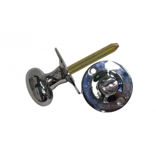 Carlisle Brass Polished Chrome Oval Thumbturn and Coin Release