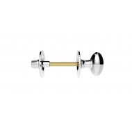 Carlisle Brass Polished Chrome Oval Thumbturn and Coin Release