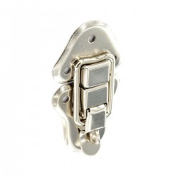 95mm Nickel Plated Case Clip With Padlock Loop