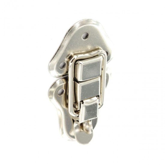 95mm Nickel Plated Case Clip With Padlock Loop