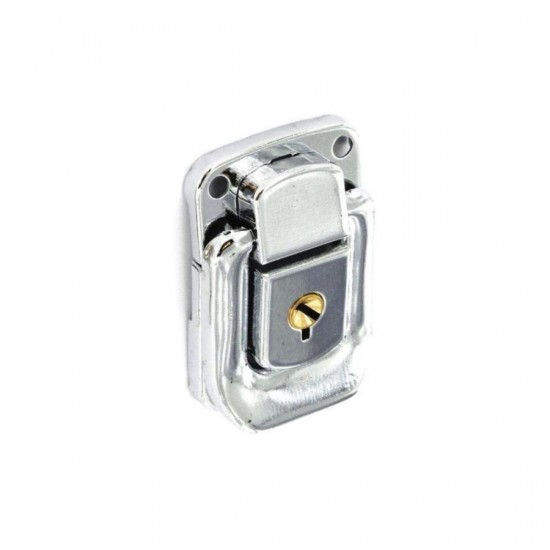 50mm Nickel Plated Locking Case Lock with 2 Keys