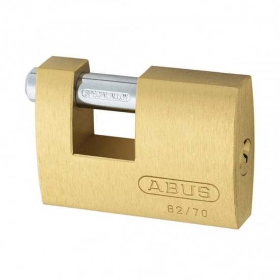 Abus 70mm Monoblock Brass Shutter Padlock
