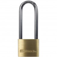 Abus 65/50mm Brass Padlock 80mm Long Shackle