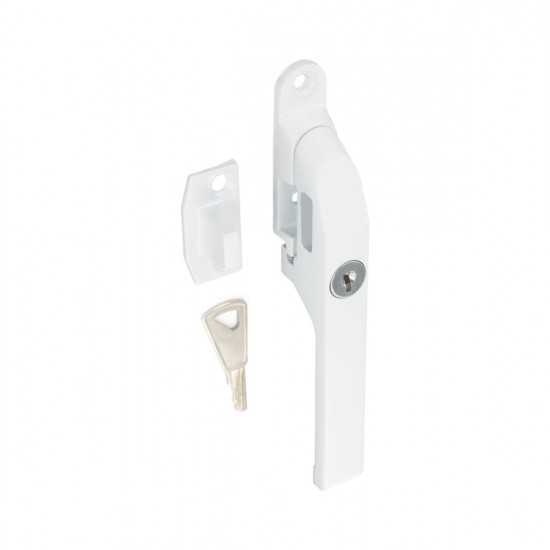 B1073 White Handle Lock