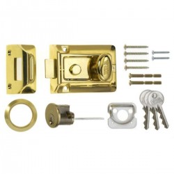ERA 60mm Traditional Door Lock Brass Cylinder