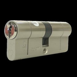30/50 1* TS007 Nickel Plated Euro Cylinder
