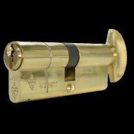 40/40T 1* TS007 Brass Euro Cylinder