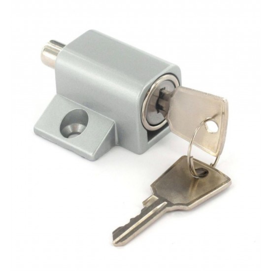Silver Window / Patio Door Lock