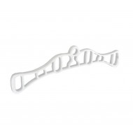 350mm Rack End White