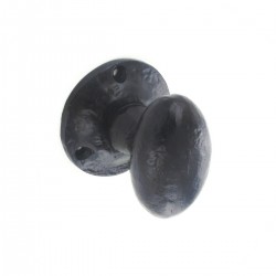 55mm Traditional Antique Black Mortice Door Knob