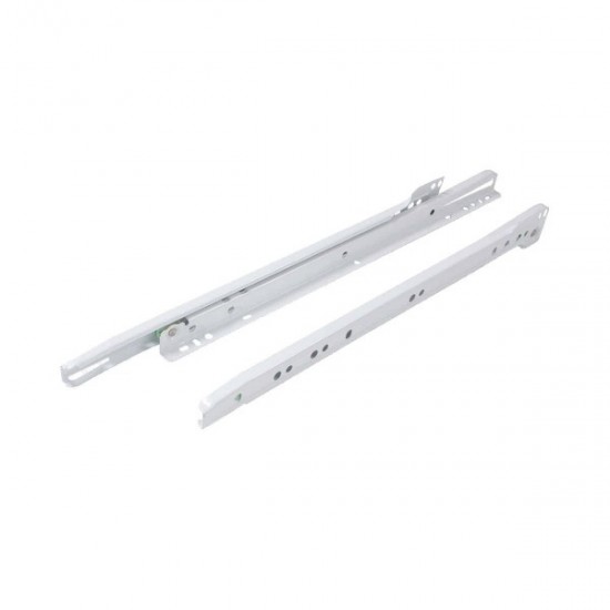 350mm Bottom Fix White Drawer Slides