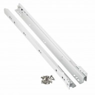 500mm Side Fix White Drawer Slides