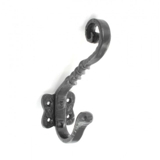 145mm Black Antique Hat and Coat Hook