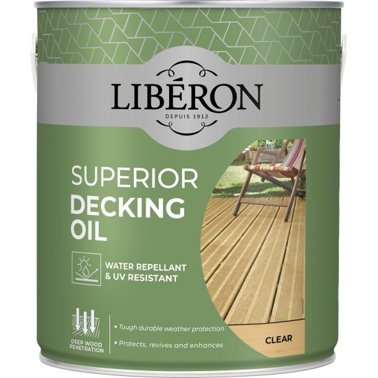 Liberon 2.5L Clear Decking Oil
