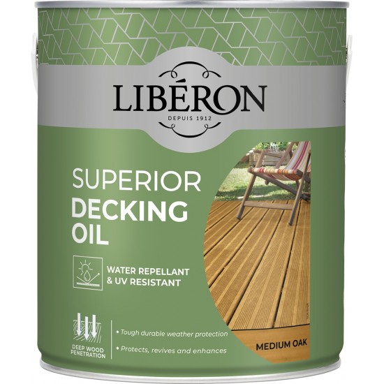 Liberon 2.5L Medium Oak Decking Oil