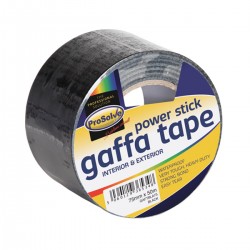 50mm x 50m Black Gaffer Tape