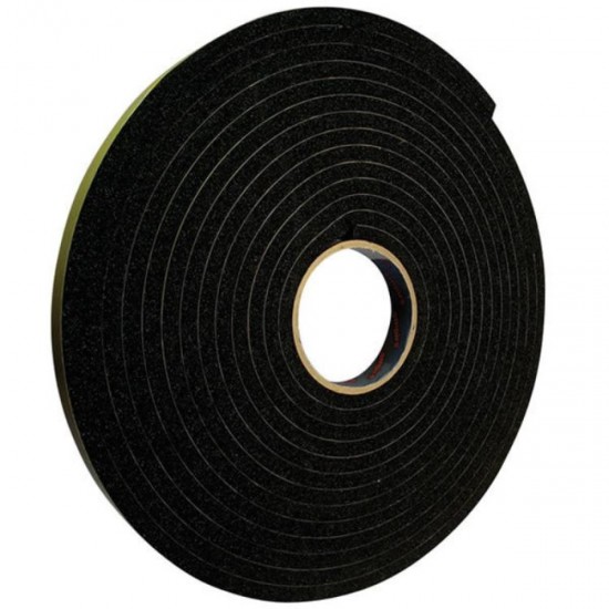 12mm x 2mm x 15m Black Glazing Tape