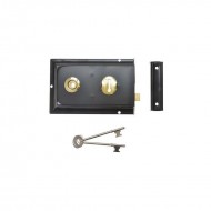Yale Locks - P334 Rim Lock with Black Finish - 156 x 104mm