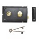 Yale Locks - P334 Rim Lock with Black Finish - 156 x 104mm