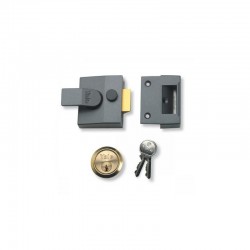 Yale Locks - P85 Deadlocking Nightlatch - Size 40 - Dark Metallic Grey Finish