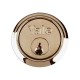 Yale Locks Replacement Rim Cylinder with 2 Keys - Polished Brass Finish