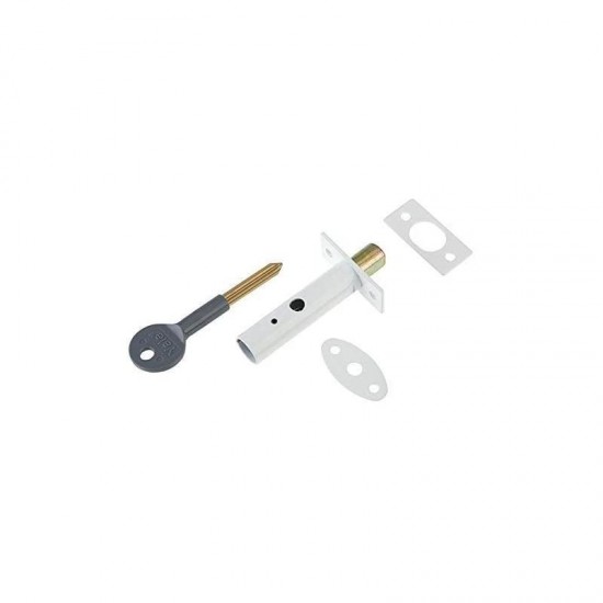 Yale Locks - Door Security Bolt Pack with Key - White Finish