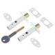 Yale Locks - Door Security Bolt Pack with Key - White Finish