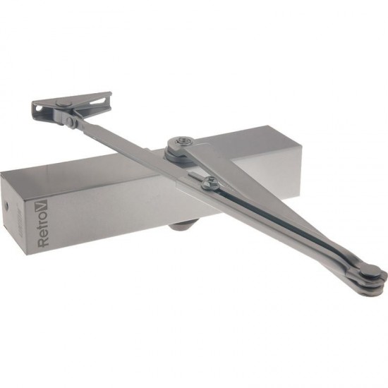 Union J RETROV Size 3 - 4 Replacement Door Closer - Silver Finish