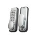 Yale Locks - Hold Open Push Button Door Lock - Satin Chrome FInish