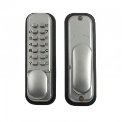 Yale Locks - Hold Open Push Button Door Lock - Satin Chrome FInish
