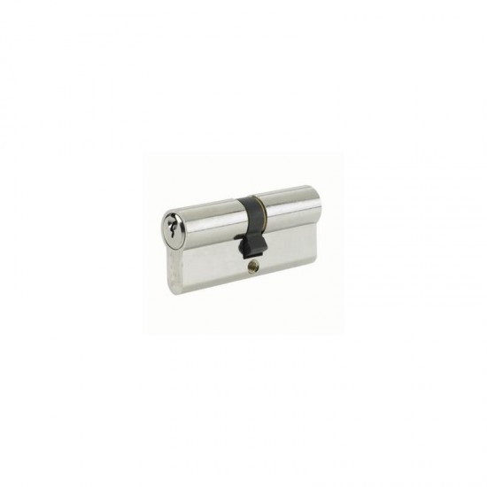 Yale 6 Pin Euro Double Cylinder Lock - 35:10:35 (80mm) - Satin Nickel Plated