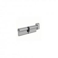 Yale 6 Pin Euro Turn Cylinder Lock - 30:10:30 (70mm) - Satin Nickel Plated