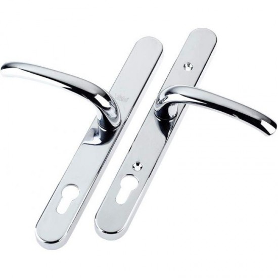Yale PVCu Universal Door Handle Visi Packed - Polished Chrome Finish