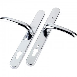 Yale PVCu Universal Door Handle Visi Packed - Polished Chrome Finish
