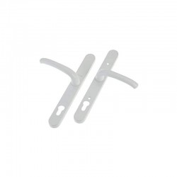 Yale PVCu Universal Door Handle Visi Packed - White Finish
