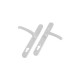 Yale PVCu Universal Door Handle Visi Packed - White Finish