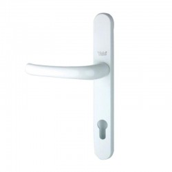 Yale PVCu Universal Door Handle Visi Packed - White Finish