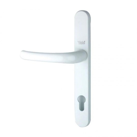 Yale PVCu Universal Door Handle Visi Packed - White Finish