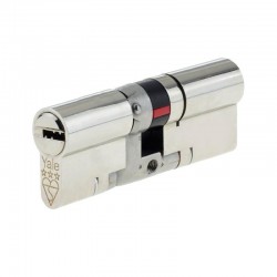 Yale Platinum 3 Star Euro Cylinder Lock - 50/50 (100mm) - Nickel Plated Brass